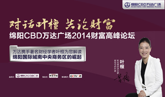 綿陽CBD萬達(dá)廣場2014財(cái)富高峰論壇-對話葉檀